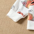 thumbnail image 4 of Virmaxy 0-4T Toddler Sweatshirt Set Boys Girls Thanksgiving Pumpkin Printed Top Long Sleeve Pullover Sweatshirt Sweatpants Fashion Casual Two Piece Set White 2T, 4 of 9