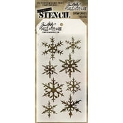 Stampers Anonymous THS-050 Tim Holtz Layered Stencil - Flocons de neige