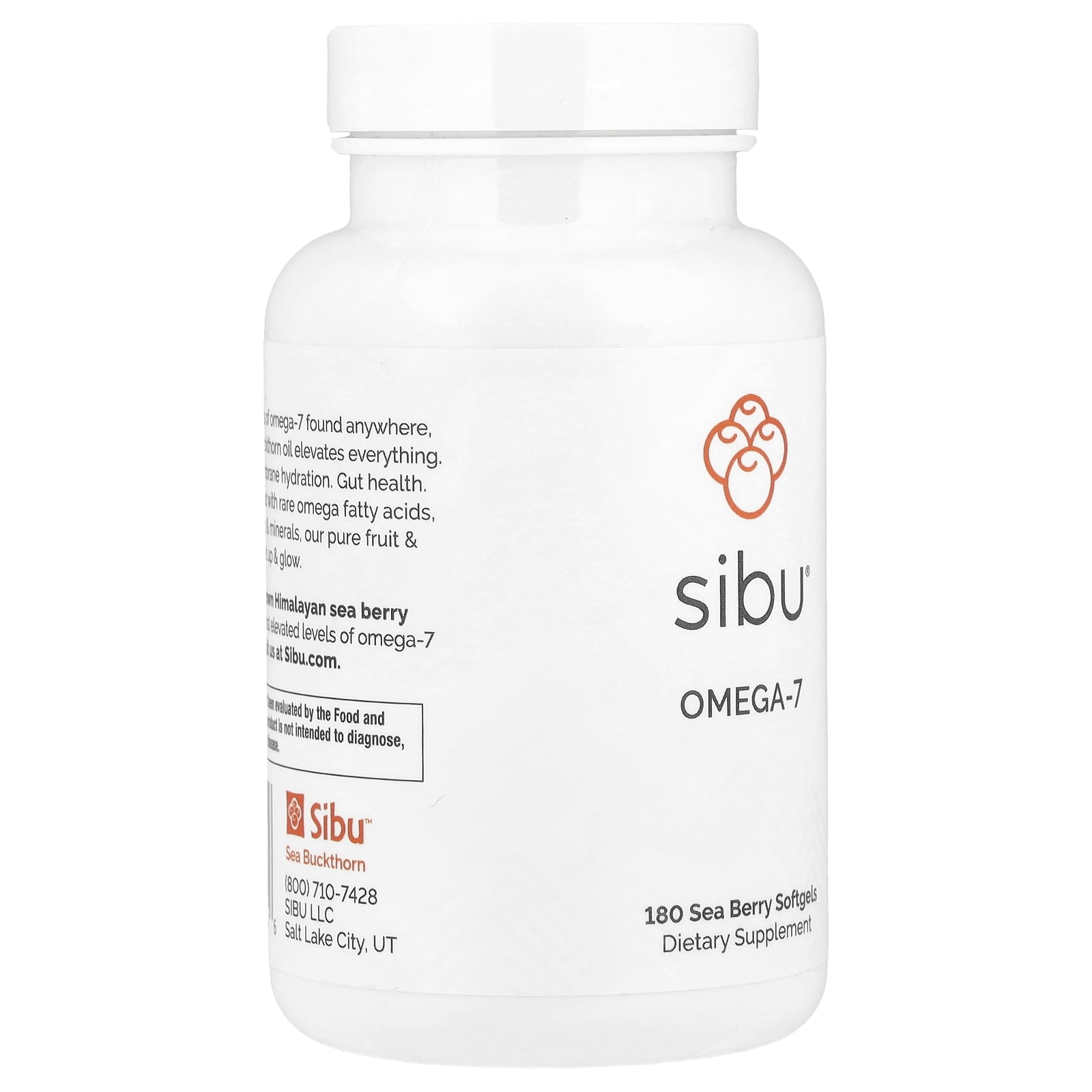 Sibu Beauty Omega-7, 180 Softgels