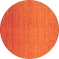 thumbnail image 1 of Ahgly Company Indoor Round Abstract Orange Contemporary Area Rugs, 6' Round, 1 of 1