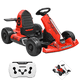thumbnail image 1 of Montable Eléctrico Go Kart para Niños Largo Ajustable Control Remoto Batería Recargable 12V Luces Sonido Bluetooth Soporta 80 kg - Rojo, 1 of 7