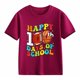 thumbnail image 4 of Playde manga corta - Back to School Casual Soft Cotton Blend Tee (1pc) tamaños 2-13 años × Cute 100 Days School Design & Multiple Color Options, 4 of 4