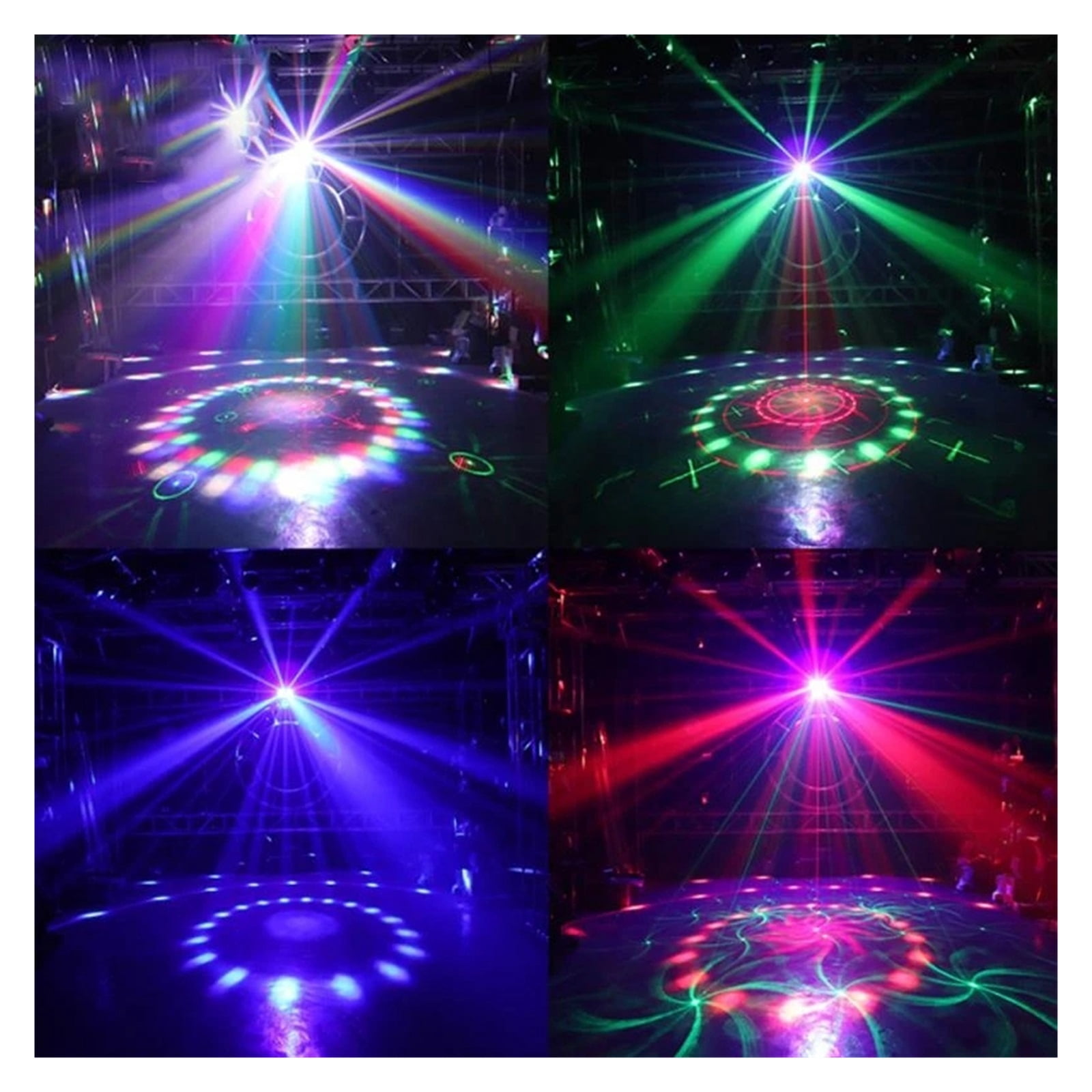 Party Light 50W 4in1 Controller Strobe Magic Ball UV Black Stage Lighting Effect For DJ Disco Holiday Wedding Bar KTV ,Easy to Install