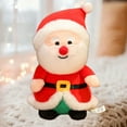 thumbnail image 5 of Christmas Santa Claus and Penguin Plush Doll Set with Holiday Hats Soft Stuffed Animal Toys for Home Decor Gift(Red), 5 of 6