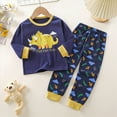 thumbnail image 2 of UAYOTSE Boys Pajamas Toddler Boys Long Sleeve Cotton Kids Sleepwear Sets,Sizes 6-12 Months, 2 of 6