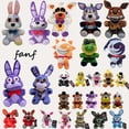 thumbnail image 2 of FNAF 18cm Plush Toys Bonnie Bear Foxy Cute Cartoon Stuffed Dolls Five Night at Freddy's Freddy Games Gift for Children, 2 of 5