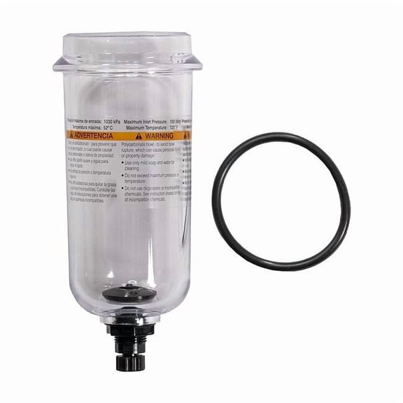 Parker FRL Replacement Bowl,Polycarbonate PS832P