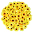 thumbnail image 5 of Raindrops Lifelike Artificial Plastic Sunflower Heads for Party Decoration Yellow 100 Pieces, 5 of 7