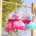 thumbnail image 3 of Set of 2 Dog Dress for Small Dog Girl Yorkie Chihuahua Clothes Pet Puppy Lace Tutu Vest Skirt Dog Princess Costume Clothing, 3 of 9