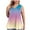 Khaki, variant on Aofany Plus Size Tank Tops for Women Flowy V Neck Women Shirts Loose Fit Summer Sleeveless Gradient Tops