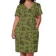 thumbnail image 3 of Vestido de novia con falda de verano, holgado, con bolsillos y estampado de ciervos al aire libre, estilo rústico, estilo vintage, estilo boscoso y natural., 3 of 7