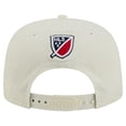 thumbnail image 4 of Men's-New Era  Cream New England Revolution 2025 Kickoff Snapback Golfer Hat, 4 of 5
