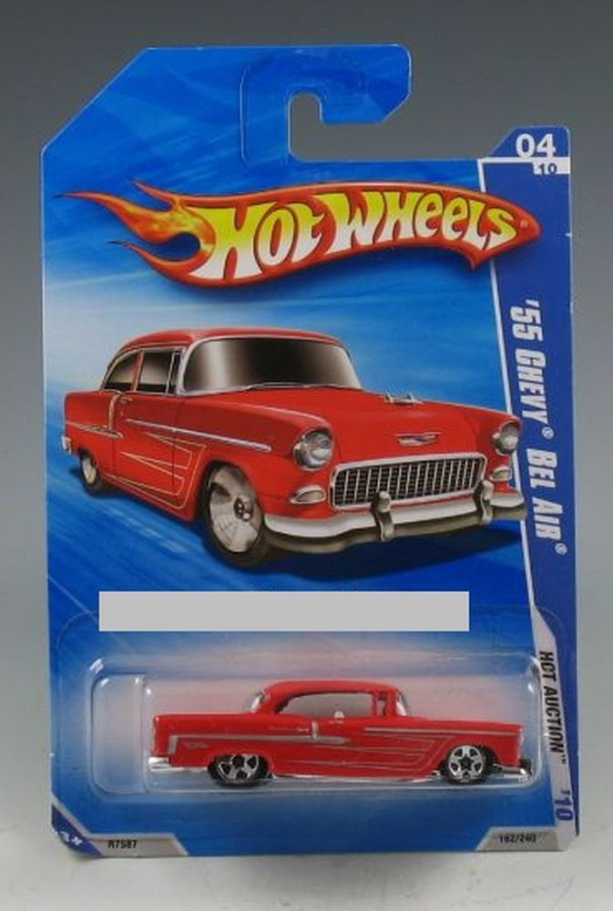 2010   HOT WHEELS  HOT AUCTION  55 CHEVY BEL AIR 