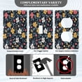 thumbnail image 5 of Switch Panel Switch Decoration 2.76x4.53x0.28 Inches Unused Outlet Cover Switch Plate Wall Plates Living Room Kitchen Bedroom Study Switches Yellow White Flowers Seamless, 5 of 8