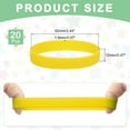 thumbnail image 2 of 20Pcs Silicone Rubber Bands Non-slip 4 Inch Flat for Books, Yellow, 2 of 6