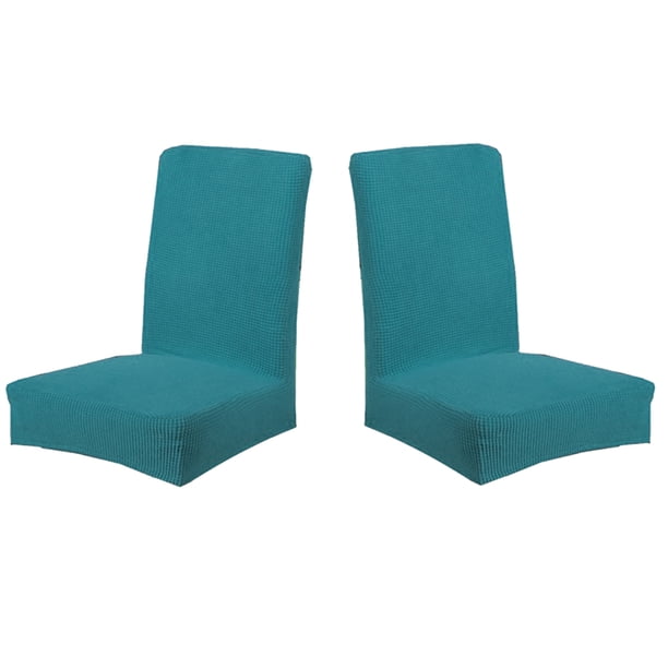 Naiovety 2 piezas de fundas para sillas divididas de grano de maíz, funda protectora sólida, Protector exterior, funda giratoria de estilo Simple para Decoración del hogar Joyería Azul Naiovety HA012477-01