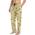 thumbnail image 5 of Yellow Flowers Ghost Pajama Pants, Men's Lounge Pants Light with Drawstring and Pockets, Christmas New Year Birthday Father's Day Gifts, Medium, 5 of 7