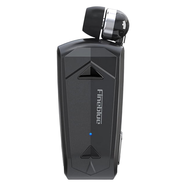F520 Earphone Headset Retractable Headphone Single Black