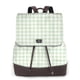 thumbnail image 1 of Fotbe Pistachio Green Checkboard Mochila Bolso con Estampado para Mujer, Mochila Antirrobo de Nylon Impermeable, Bolsa Ligera de Hombro, 1 of 4