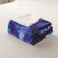 thumbnail image 4 of Erosebridal Racing Car Sherpa Blanket 50x60,Gradient Geometric Fuzzy Blanket Throw,Race Car Bedroom Decor, 4 of 6