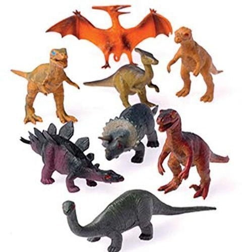 Set 12pcs 8pcs Assorted Vivid Dinosaurs Model Kids Toys Plastic Dinosaur Figures 