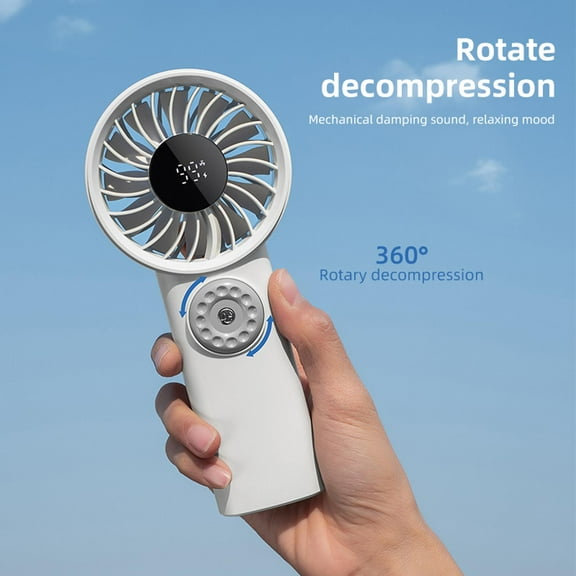 sruoe Mini Handheld Fan, Portable Handheld Fan Silent, Hand Fan, Small Fan, Portable Fan for Travel, Mini Fan for Desk, Battery Operated Outdoor Fans, Personal Fans
