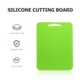 thumbnail image 6 of FUEENIRVA Foldable Silicone Cutting Board in Light Green with Hanging Hole for Easy Kitchen Storage and Food Prep, 6 of 6