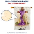 thumbnail image 4 of America Forever Lent Cross Candles House Flag, 28 x 40 inch Double Sided, Wooden Cross Crown Thorns Purple Cloth, Lenten Season Religious Candles, Sacred Cross Flag, 4 of 5