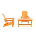 thumbnail image 5 of WestinTrends Malibu 3-PC Outdoor Patio Plastic Adirondack chair set with Coffee table ( 2 seater ), Orange, 5 of 12