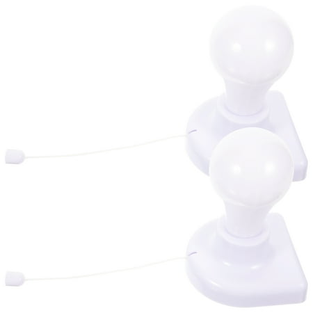 

2 Pcs Night Light LED Bulb Battery with Zipper Drawer Cabinet Wall Bulbs Sconces Lighting Miss