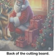 thumbnail image 5 of German Shepherd and Santa Claus Glass Cutting Board 12 in x 15 in, 5 of 5