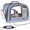 Blue, variant on Bird Carry Carrier to Transport Large Size Parrot, Portable Bag with Metal Tray and Grid, African Grey, Long Tail Cockatiel and Parrot