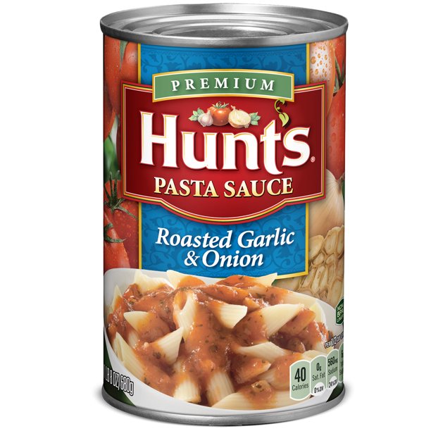 Hunt's Roasted Garlic & Onion Pasta Sauce, 100 Natural Tomato Sauce