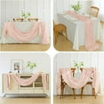 thumbnail image 5 of LiUMX Crepe Table Flags - 90x180cm Pleated Gauze Tablecloth - Balinese Style Wedding Party Decoration for Family Gatherings and Outdoor Dining, 5 of 5