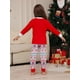 thumbnail image 4 of Pijamas familiares a juego de Navidad 2025 con estampado de Papá Noel y Feliz Navidad, conjuntos familiares a juego para adultos, niños y bebés, pijamas familiares navideños, 4 of 4
