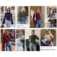 thumbnail image 5 of PRETTYGARDEN Women's Lightweight Mock Neck Sweaters | Bell Long Sleeve Tops, Slim Fitted Pullover, Soft Ribbed Knit, Going Out Outfits, Fall Winter Layering, Fashion Clothing, 5 of 8
