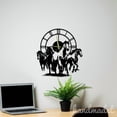 thumbnail image 4 of Handmadetneonsign Horse Wall Clock Unique, Horse Round Wall Clock, Text Oversize Wall Clock 60479, 4 of 5