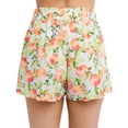 thumbnail image 5 of BCBGeneration Maillot de Bain pour Femmes avec Short et Nœud devant, Blanc Multi, Très Petit, 5 of 5