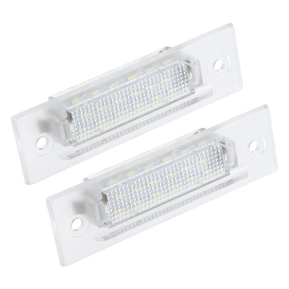 Unique Bargains 1 Pair Car 6500K White LED License Plate Light Assembly 3528SMD for Porsche 964 993 996 Boxster 986