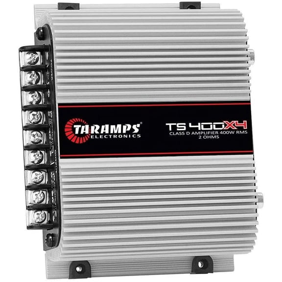 Taramps TS400X4 Full Range 2 Ohm 4 Channel 400W Class D Car Audio Amplifier