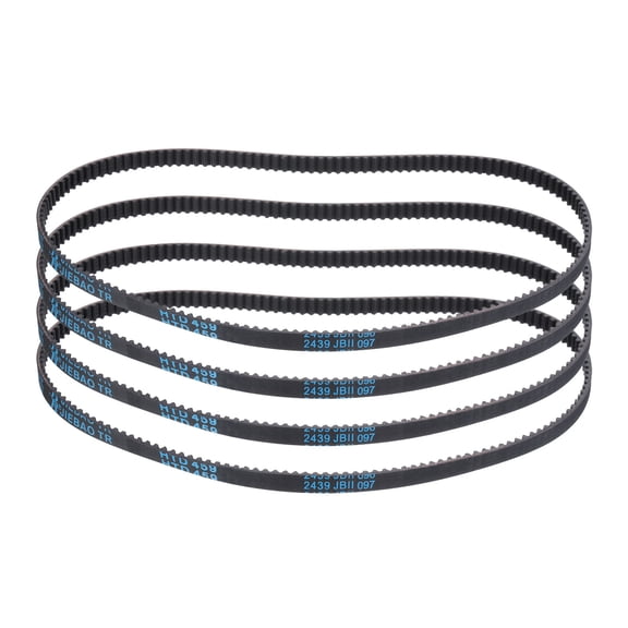 4Pack HTD-3M Rubber Timing Belt 153 Teeth, 459mm Pitch Length x 6mm Width x 2.4mm Height, Closed Loop Pulley Timing Belt
