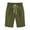 Green, variant on Karight Women's Elastic Waist Casual Comfy Cotton Linen Beach Shorts with Drawstring Knee Length Curling Bermuda Shorts