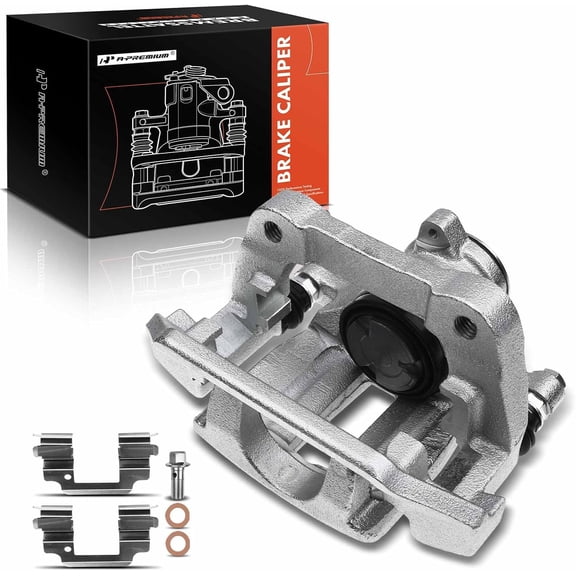 A-Premium Disc Brake Caliper Assembly with Bracket Compatible with Select Volvo Models - S60 2011-2018, S80 2007-2016, V60 2015-2018, V70 2008-2010, XC60 2010-2017, XC70 2008-2016 - Rear Left Driver