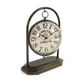 thumbnail image 2 of Zentique PC082 9.25 x 12 x 6 in. Iron Clock, Bronze, 2 of 2