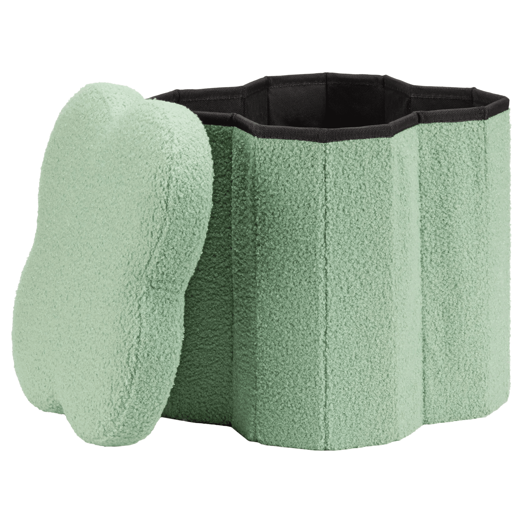 Bouclair ottoman de rangement sauge