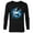 Black, variant on Marvel Avengers: Endgame Uniform Logo - Long Sleeve T-Shirt for Men - Customized-White