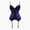 Blue, variant on Luxalzxs Women's Bustiers & Corsets Sexy Overbust Lingerie Corset Top with Garter Belt Bodyshaper Waist Cincher Basquine