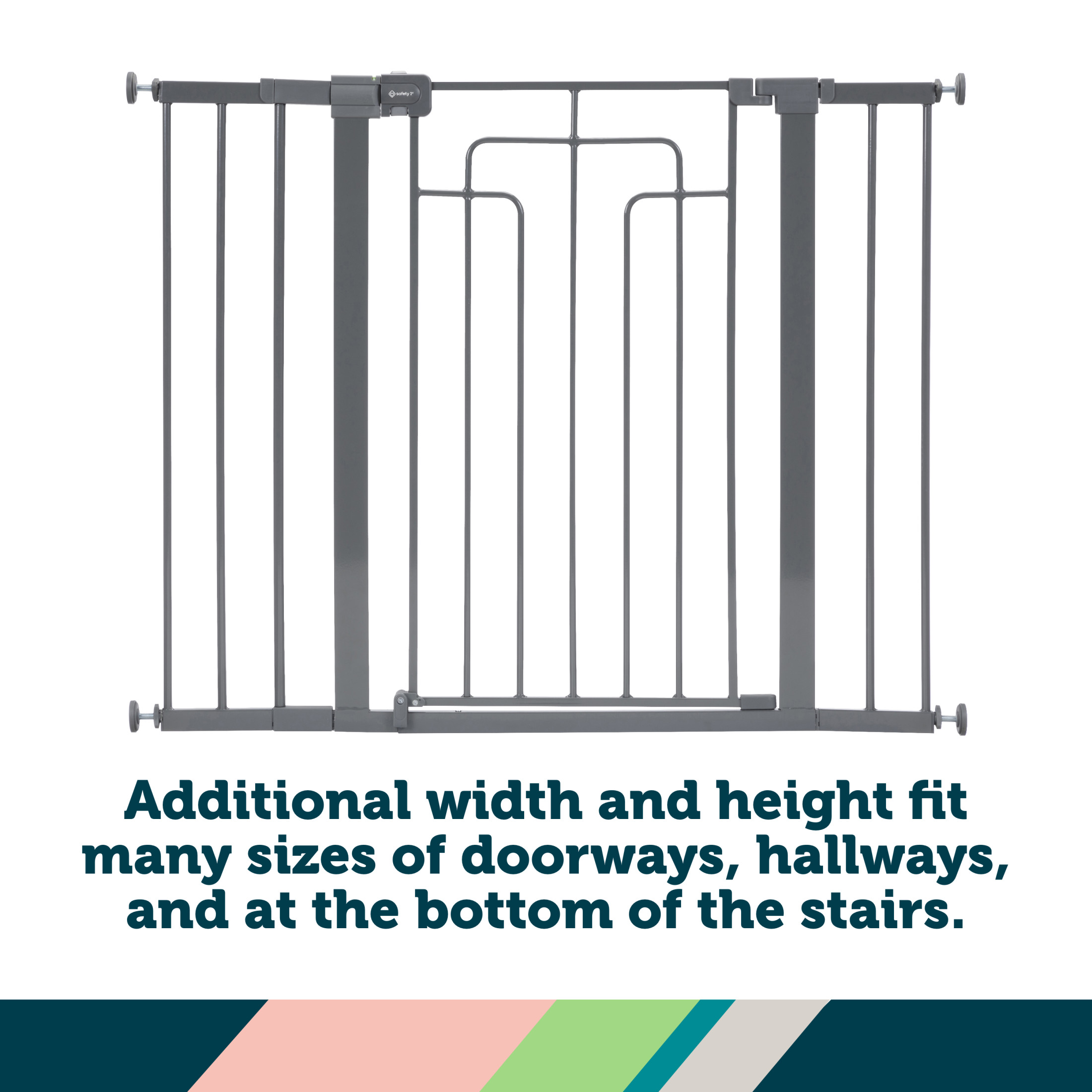 Safety 1st Contemporary Tall-and-Wide Gate, Gray photo 6