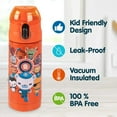 thumbnail image 2 of Octonauts Above & Beyond Stainless Steel 13 oz Insulated Water Bottle for Boys - Easy to Use for Kids - Reusable Spill Proof BPA-Free Orange Water Bottle, 2 of 5