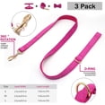 thumbnail image 4 of HQREA Female Dog Collar and Leash Set for Large Dogs Personalized Velvet Floral Pet Collar with Leash for Dogs, 4 of 6